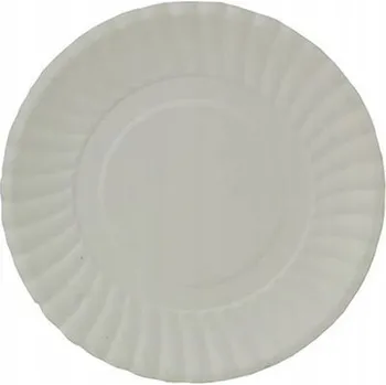 Talíř PAPÍROVÉ TALÍŘE BÍLÉ 29 cm 100 kusů