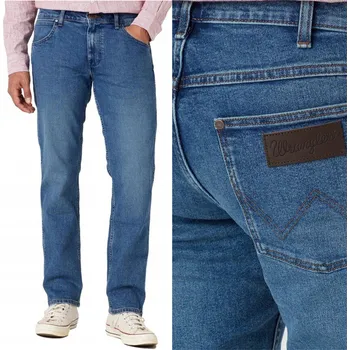 Pánské džíny Wrangler Greensboro pánské džíny rovného střihu velikost 34/34