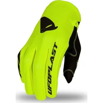 Moto rukavice UFO 2023 rukavice na motokros SKILL RADIAL barva fluo žlutá velikost XXL
