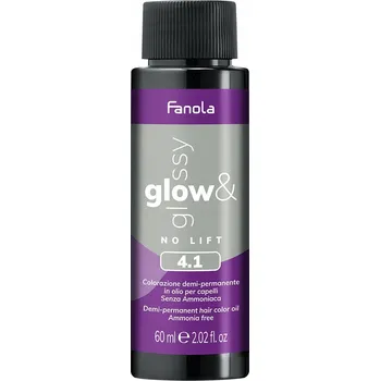 Barva na vlasy Fanola Glow & Glossy 4.1 Tónovací barva na vlasy bez amoniaku 60 ml