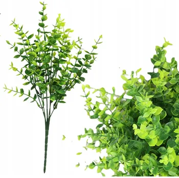 umělá květina VĚTVIČKA UMĚLÁ BORŮVKA ZELENÁ 30 cm DEKORATIVNÍ ROSTLINA DO VÁZY STROIKA