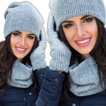 Dámské spodní prádlo Kamea set čepice a nákrčník (rolák) univerzální velikost šedá