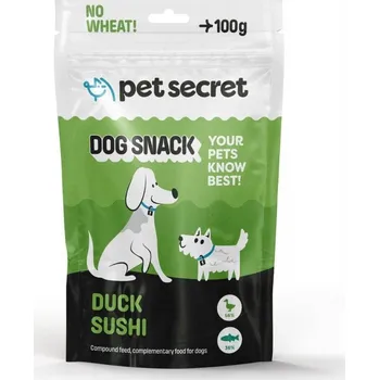 Pamlsek pro psa Sushi z kachny 100g Pet Secret Pamlsky pro psa Svačinka Pamlsky Pamlsky