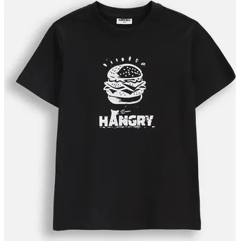 Chlapecké tričko Dětské tričko chlapecké černé s krátkým rukávem velikost 164 Mokida ZM5