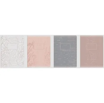 Sešit Sada různých sešitů A5 minimalistické kostkované školní sešity A5 Interdruk 1 list