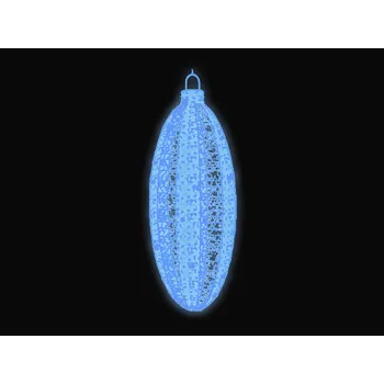 Vánoční světelná dekorace 3D LED vánoční Elipsa, 60 x 30 cm Barva: Modrá