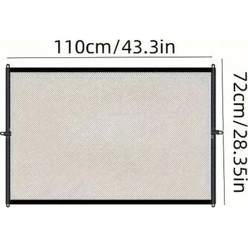 Dětská zábrana Ochranná síť dveřní zábrana pro psy | zábrana | bezpečnostní doplněk 1+6 ks - 110x72cm