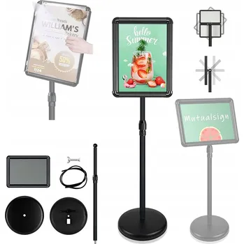 Značení INFORMAČNÍ STOJAN REKLAMNÍ TABULE A3 reklamní stojan, teleskopická trubka 75-125