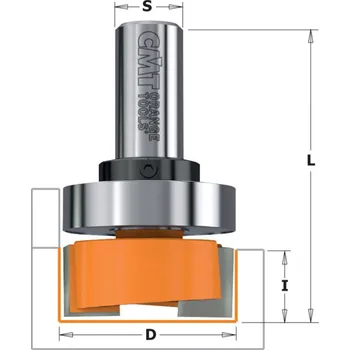 Příslušenství k frézce Fréza dlabací a srovnávací fréza s ložiskem CMT C90116011B