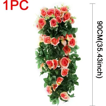 umělá květina Umělé závěsné květiny | dekorace - 1 ks růžového šampaňského