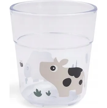Done by Deer Skleněný hrnek pro děti L 220ml Tiny Farm Sand