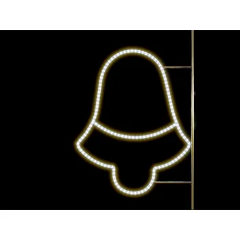 Vánoční světelná dekorace Vánoční dekorace na sloupy VO Zvon 1, 150 cm Barva: Teplá bílá