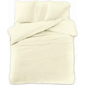 Povlečení JEDNOTNÁ SADA POVLEČENÍ 160X200 TŘÍDÍLNÁ KRÉMOVÁ