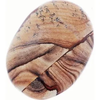 Drahý kámen Jaspis obrázkový placička cca 4 - 5 cm
