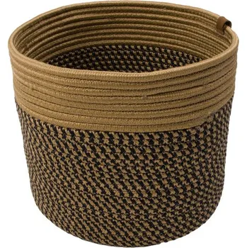 Úložný box Úložný košík LIMBER pletený, tmavě béžový