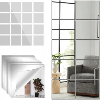 Zrcadlo Zrcadlo Bedee nástěnné čtverec 15 x 15 mm