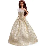 Barbie vánoční panenka hnědovláska 2025