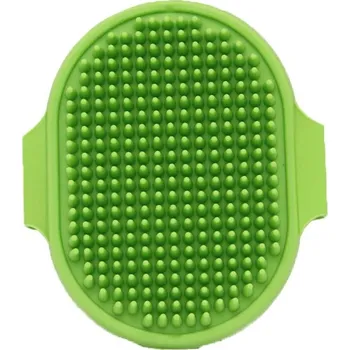 Péče o srst a drápky Gumový masážní kartáč na srst | rukavice - Zelený