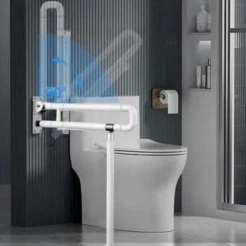 Sklopné madlo pro invalidy s nohou fi 60 x 70 cm bílé