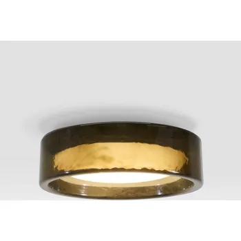 MARSET LED stropní svítidlo Ringo, Ø 70 cm, tmavě kouřově šedé, CCT - Stříška – Ø 15,9 cm, výška 3,8 cm tmavě kouřově šedá LED 26,8 W celkem - Doprava zdarma