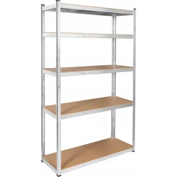 Dílenský regál Kovový skladový regál Rebel 205 x 120 x 45 cm, nosnost 150 kg na polici