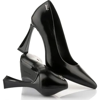 Dámské lodičky LODIČKY KARL LAGERFELD DEBUTANTE PUMP BLACK LTHR