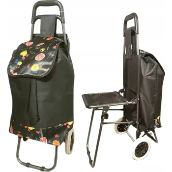 Nákupní taška Holla Fashion taška na kolečkách / nákupní vozík polyester květiny