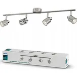 Lampa Nástěnná Stropní Bodové Světlo 4x GU10 Nikl Meranti Philips