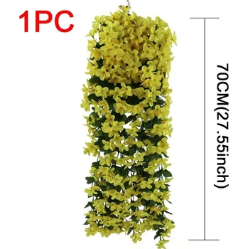 umělá květina Umělé závěsné květiny | dekorace - Malá fialka žlutá