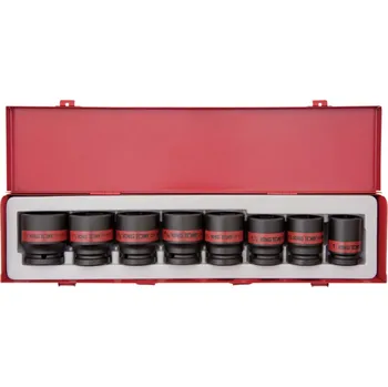 Gola sada Sada rázových nástrčných hlavic King Tony 3/4 CrMo 6 hran 1 - 1-1/2 6409SP10