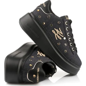 Dámské tenisky TENISKY KARL LAGERFELD ANAKAPRI AUTOGRAPH STUDS DENIM W/GOLD