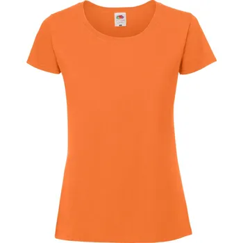 pracovní tričko Fruit of the Loom Tričko Lady-Fit Iconic 195 T, krátký rukáv, dámské COT16142423500-orange Oranžová XS