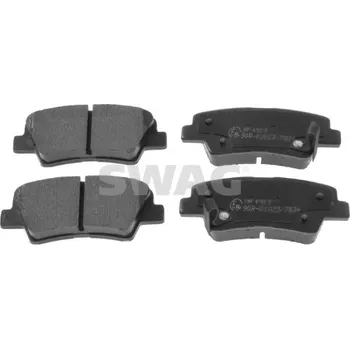 Zavěšení kol SWAG 33 10 6342 Sada brzdových destiček, kotoučové brzdy