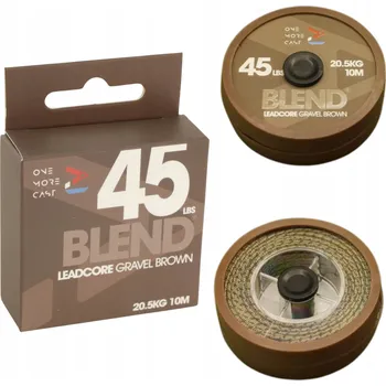 One More Cast Blend Leadcore Brown 45lb - olověná šňůra