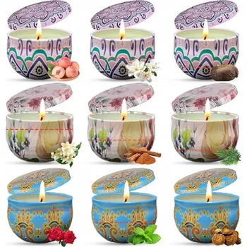 Svíčka PŘÍRODNÍ SADA SVÍČEK 9 KS VOSK