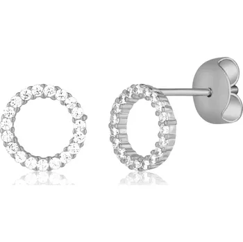 Oblečení a móda JVD Elegantní stříbrné náušnice se zirkony SVLE3254XD5BI00 + 2 měsíce na vrácení zboží