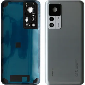 Pouzdro na mobilní telefon Kryt baterie / Zadní kryt s očkem pro Xiaomi 12T Pro, stříbrný