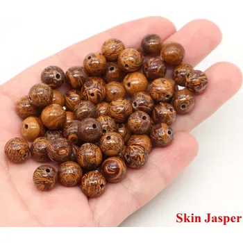 Náramek Přírodní kamenné korálky na náramky | šperky - Kůže Jasper , 4 mm (85 až 90 ks)