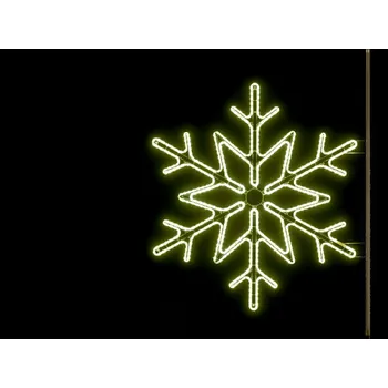 Vánoční světelná dekorace Vánoční dekorace na sloupy VO VLOČKA 7, 110 cm Barva: Teplá bílá