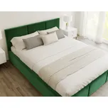 FDM Čalouněná manželská postel FRESIA | 160 x 200 cm Barva: Zelená