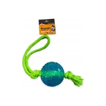 Hračka pro psa Gumová hračka "L míček " s provázkem 45 cm