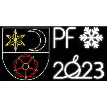 Vánoční světelná dekorace LED světelné PF 2026 - barevné kontury