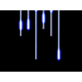 Vánoční světelný řetěz Světelné LED rampouchy Snow-fall, 50 cm, 20 ks, modré