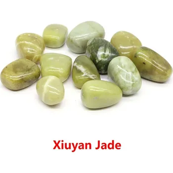Přírodní kámen Leštěný přírodní křišťál | dekorace | minerál - Xiuyan Jade , 50 g