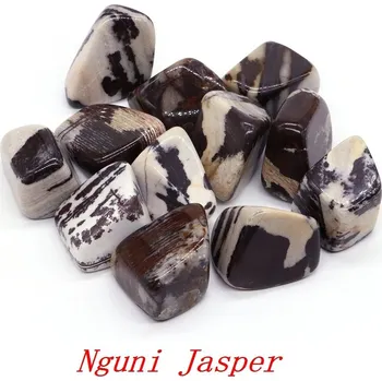 Přírodní kámen Žlutý leopard jaspis tromlovaný kámen | dekorace - Nguni Jasper , 50 g