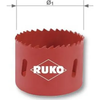 Vrták Pila vykružovací/děrovka RUKO 76 mm HSS bimetalová