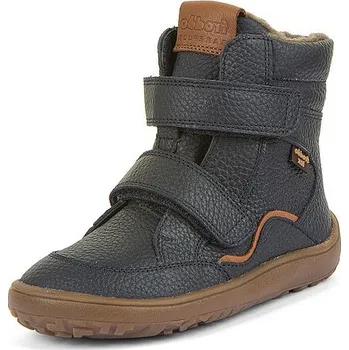 Chlapecká zimní obuv FRODDO chlapecká kotníková obuv BAREFOOT TEX WINTER G3160246-A tmavě modrá FroddoTex 32