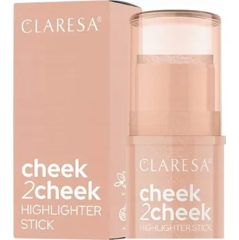 Tvářenka CLARESA CHEEK 2 CHEEK KRÉMOVÝ ROZJASŇOVAČ V TYČINCE 01 PEARL SHINE