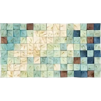 Obraz Dárek Obraz 3D DŘEVĚNÝ LOFT MOZAIKA 7