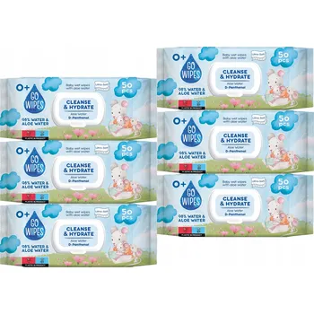 Dětský vlhčený ubrousek Antibakteriální ubrousky GoWipes 50 ks s aloe vera